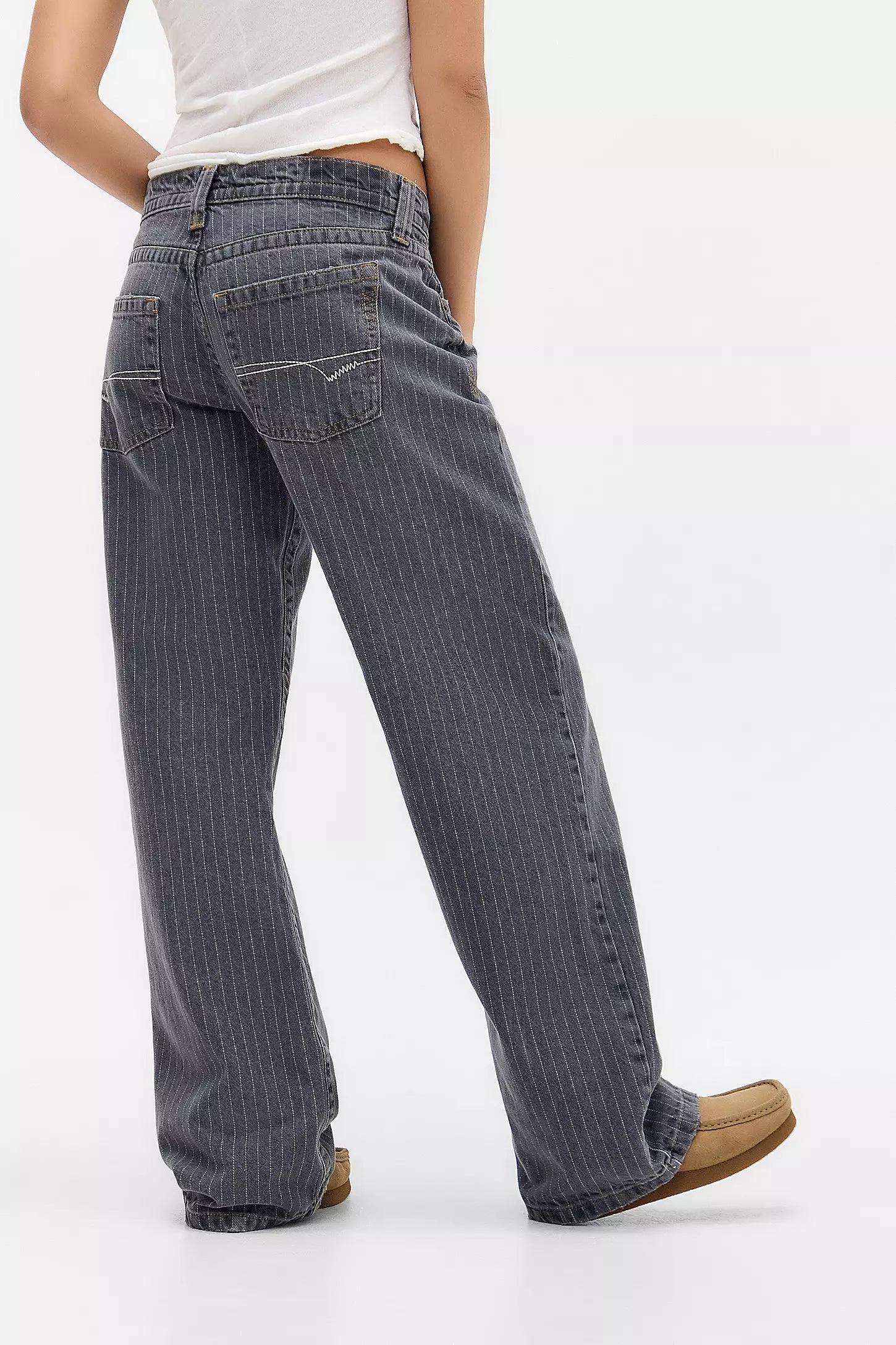 Éloïse Women's Low-Rise Flared Bootcut Jeans | Dark Wash Y2K Denim for Women