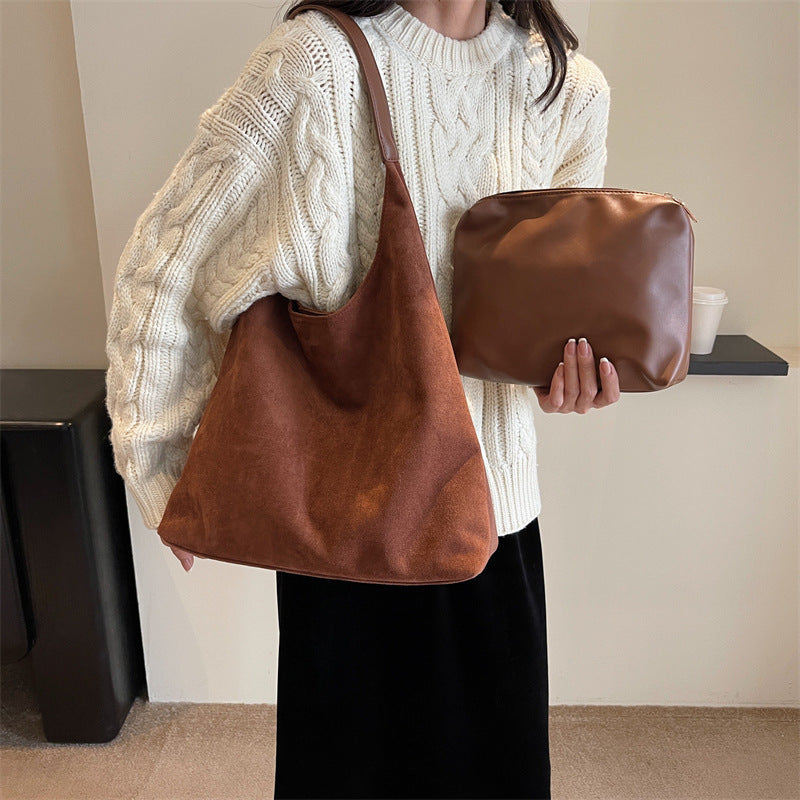 Liana Women's Soft Suede Leather Crossbody Bag | Luxury Suede Shoulder Bag for Women | Everyday Smart Casual Handbag & Gift