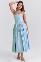 Aneri Women's Casual Maxi Dress | Flowing Everyday Maxi Dress for Women | Boho Chic Summer & Weekend Style