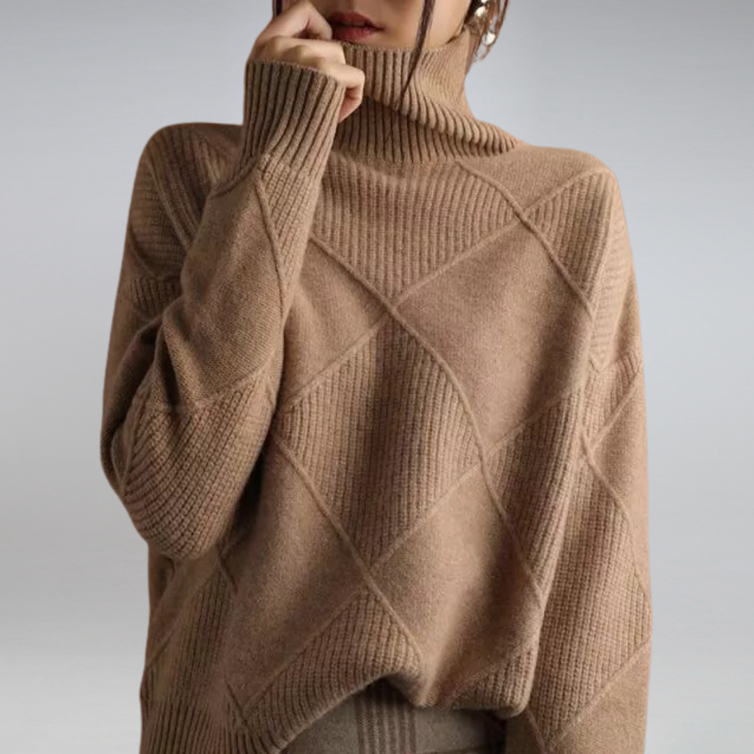 Kina Soft Cashmere Turtleneck Comfortable Warm & Elegant