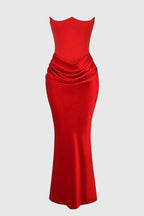Sloane Women's Satin Bodycon Maxi Dress | Fitted Silhouette | Evening & Smart Casual