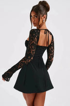 Louise Lace Charm Women's Formal Evening Dress | Elegant Lace Occasion Gown for Women | Wedding Guest & Black Tie Event Wear