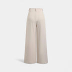 Women’s Jacquard Pleated Wide-Leg Trousers