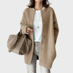 Aurelie Women's Elegant Cashmere Blend Oversized Cardigan | Luxury Slouchy Knit Cardigan for Women