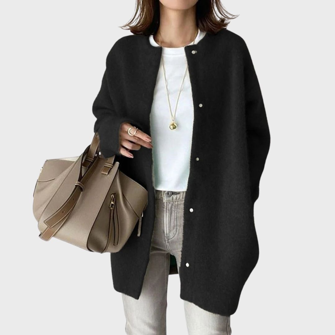 Aurelie Women's Elegant Cashmere Blend Oversized Cardigan | Luxury Slouchy Knit Cardigan for Women
