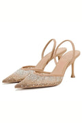 Ingrid Crystal Heels Women's Stiletto | Embellished Crystal Evening Heels for Women | Glamorous Party & Occasion Footwear