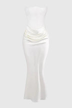 Sloane Women's Satin Bodycon Maxi Dress | Fitted Silhouette | Evening & Smart Casual