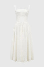 Apolline Women's Linen Cotton Midi Sundress | Summer Occasion Dress | Casual, Work & Evening