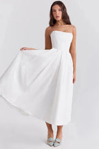 Aneri Women's Casual Maxi Dress | Flowing Everyday Maxi Dress for Women | Boho Chic Summer & Weekend Style