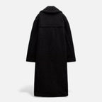 Women’s Long Double-Breasted Teddy Coat