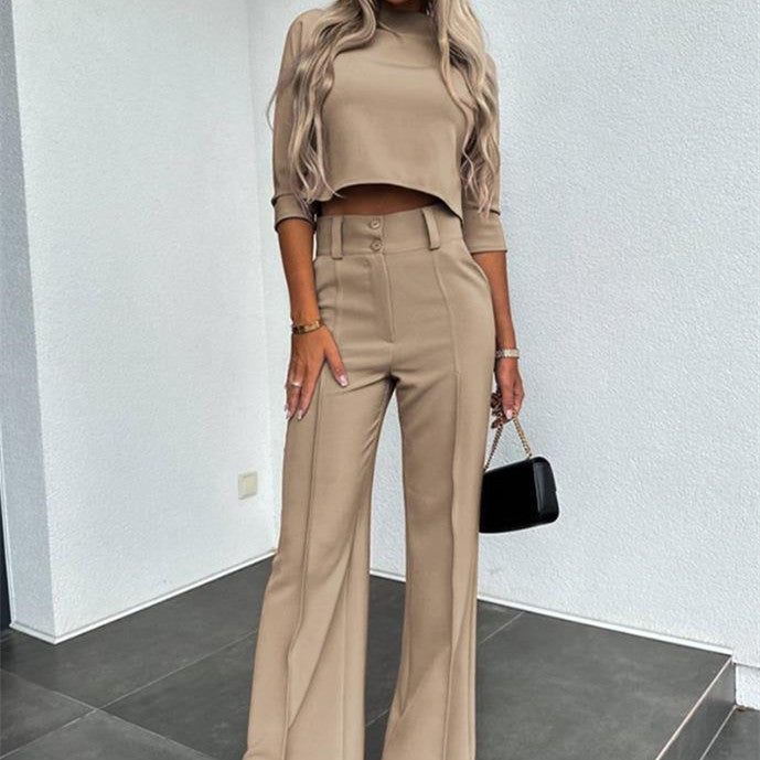 Isabela Women's Wide Leg Trouser Co-Ord Set | Tailored Two Piece | Smart Occasion & Going Out