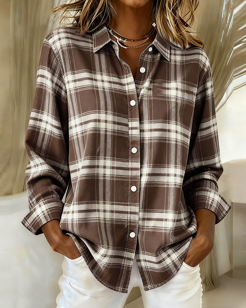 Houndstooth Women's Checked Knit Jacket | Notched Lapel Casual Cardigan Jacket for Women