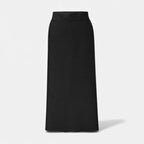 Women’s Wool A-Line Split Midi Skirt
