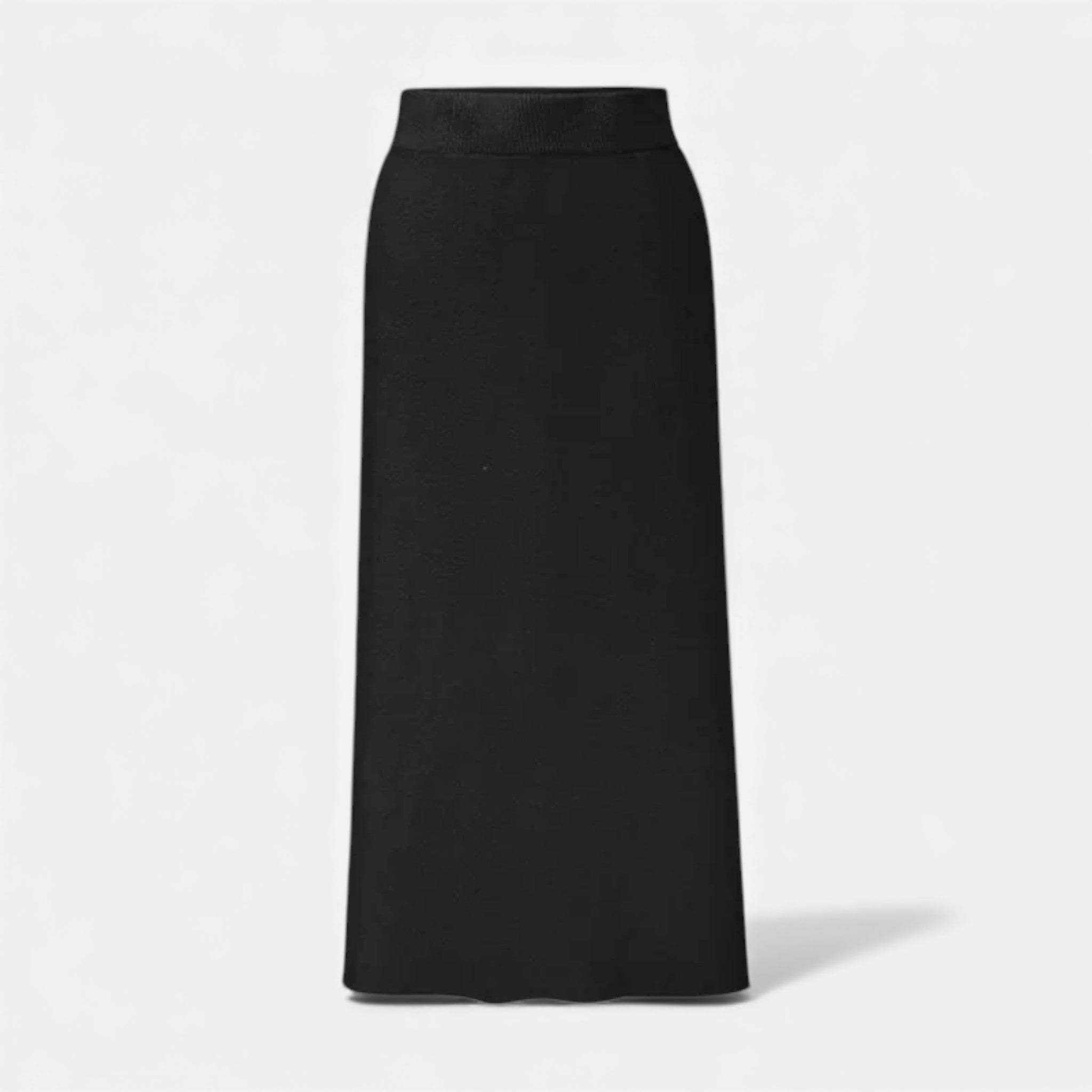 Women’s Wool A-Line Split Midi Skirt