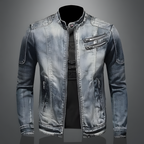 Elio Men's Denim Jacket | Classic Casual Jean Jacket for Men | Everyday Streetwear & Smart Casual Outerwear