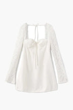 Louise Lace Charm Women's Chiffon Lace Mini Dress | Going Out Party Dress | Evening & Smart Casual