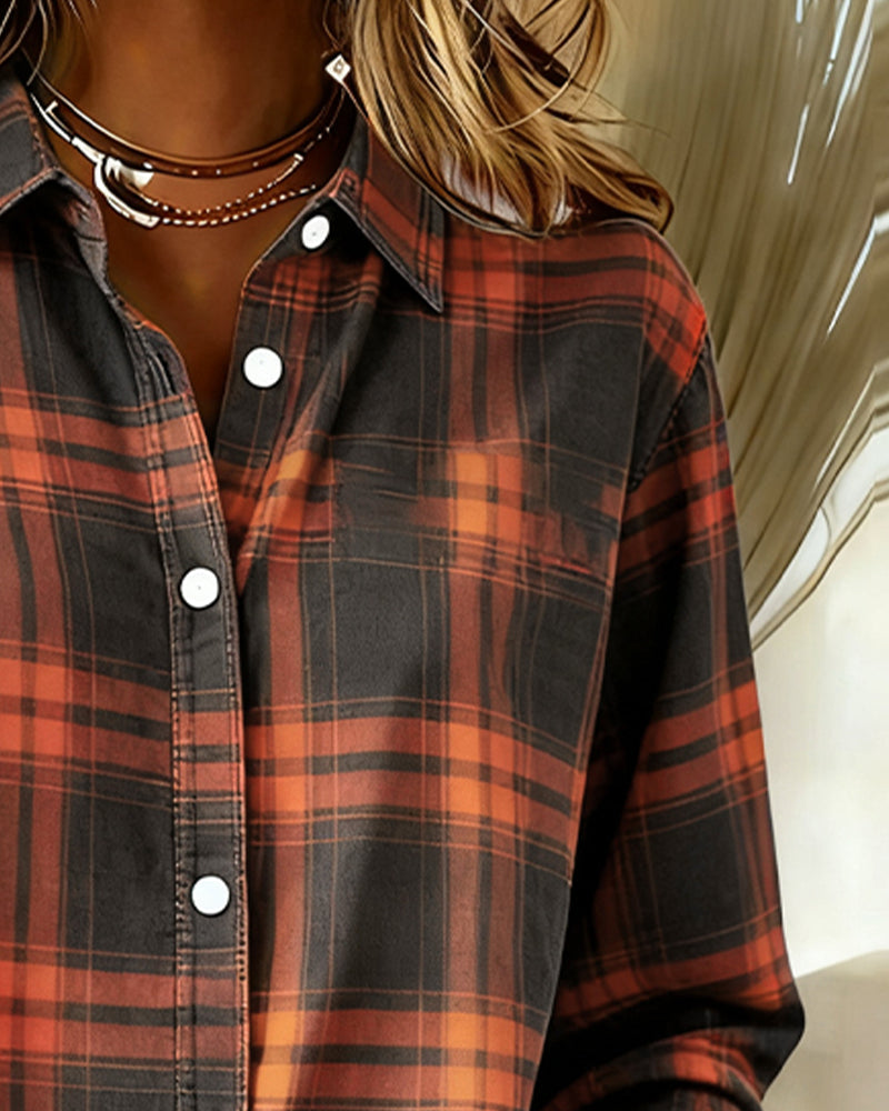 Houndstooth Women's Checked Knit Jacket | Notched Lapel Casual Cardigan Jacket for Women