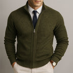Alden Men's Wool Blend Cardigan | Classic Regular Fit Button-Up Knitwear for Men