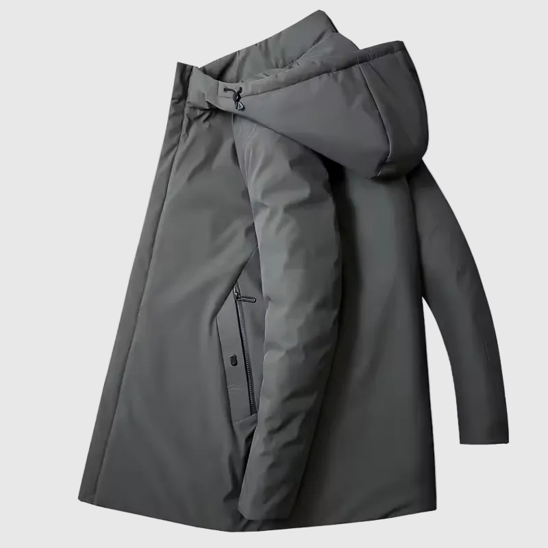 Men’s Hooded Winter Parka – Insulated Padded Coat