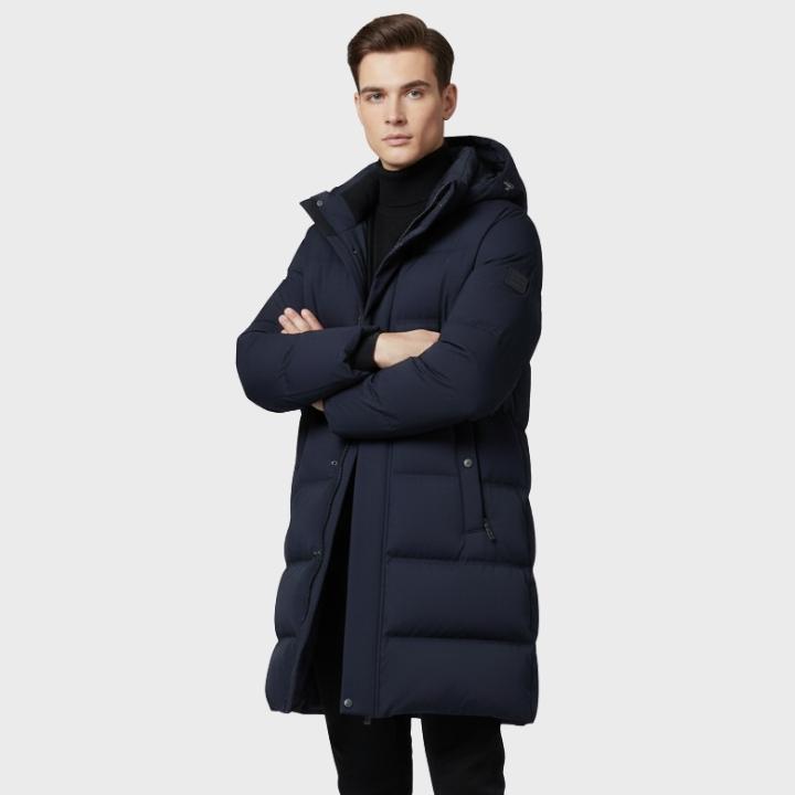 Men’s Insulated Hooded Winter Parka Waterproof Thermal Coat