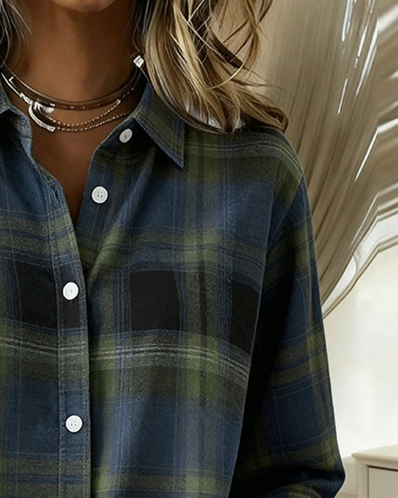 Houndstooth Women's Checked Knit Jacket | Notched Lapel Casual Cardigan Jacket for Women