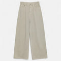 Florentina Women's High-Waist Wide Leg Cotton Trousers | Elegant Flowing Wide Leg Pants for Women | Casual Everyday Smart Casual Style