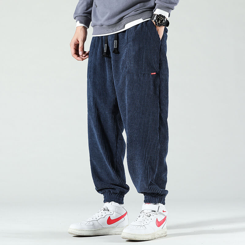 Fletcher Men's Relaxed Fit Corduroy Trousers | Comfortable Casual Cotton Cord Pants for Men
