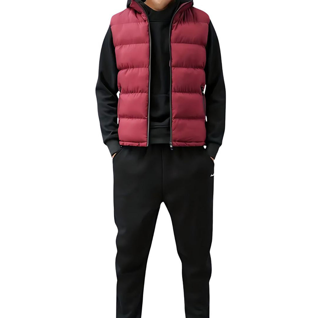 Orion Men's Vest – Waterproof & Lightweight Sleeveless Down Jacket with High Zipped Collar