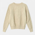Women’s Loose-Fit Knitted Cabled Winter Sweater