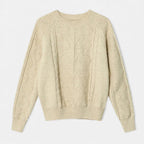 Women’s Loose-Fit Knitted Cabled Winter Sweater