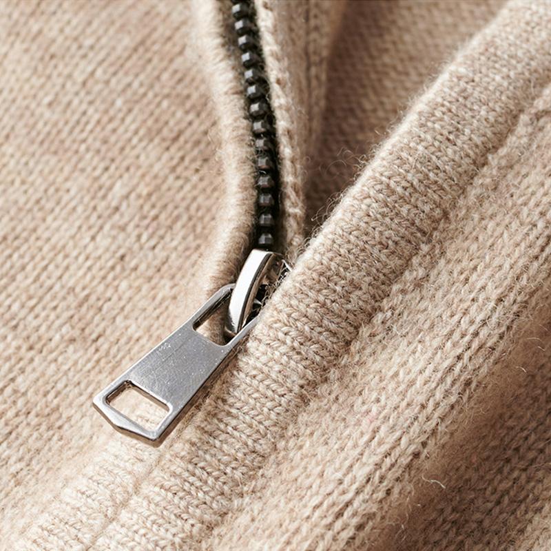 Carlo Men's Merino Wool Half-Zip Sweater | Luxury Soft Knit Half Zip Jumper for Men | Smart Casual Winter Knitwear