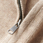 Carlo Men's Merino Wool Half-Zip Sweater | Luxury Soft Knit Half Zip Jumper for Men | Smart Casual Winter Knitwear