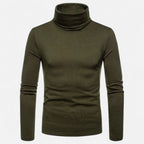 Men’s Slim Fit Turtleneck Sweater – Autumn Winter Stretch