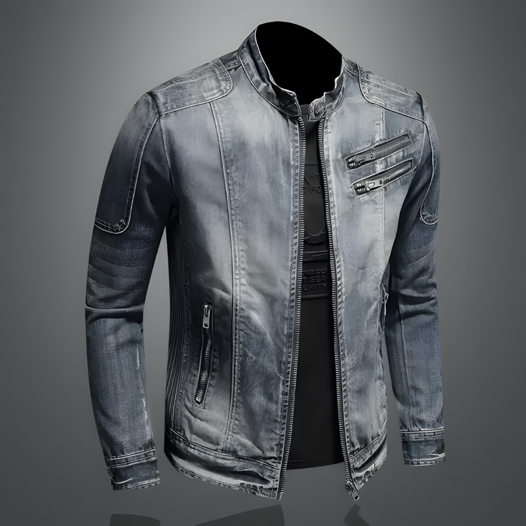 Elio Men's Denim Jacket | Classic Casual Jean Jacket for Men | Everyday Streetwear & Smart Casual Outerwear