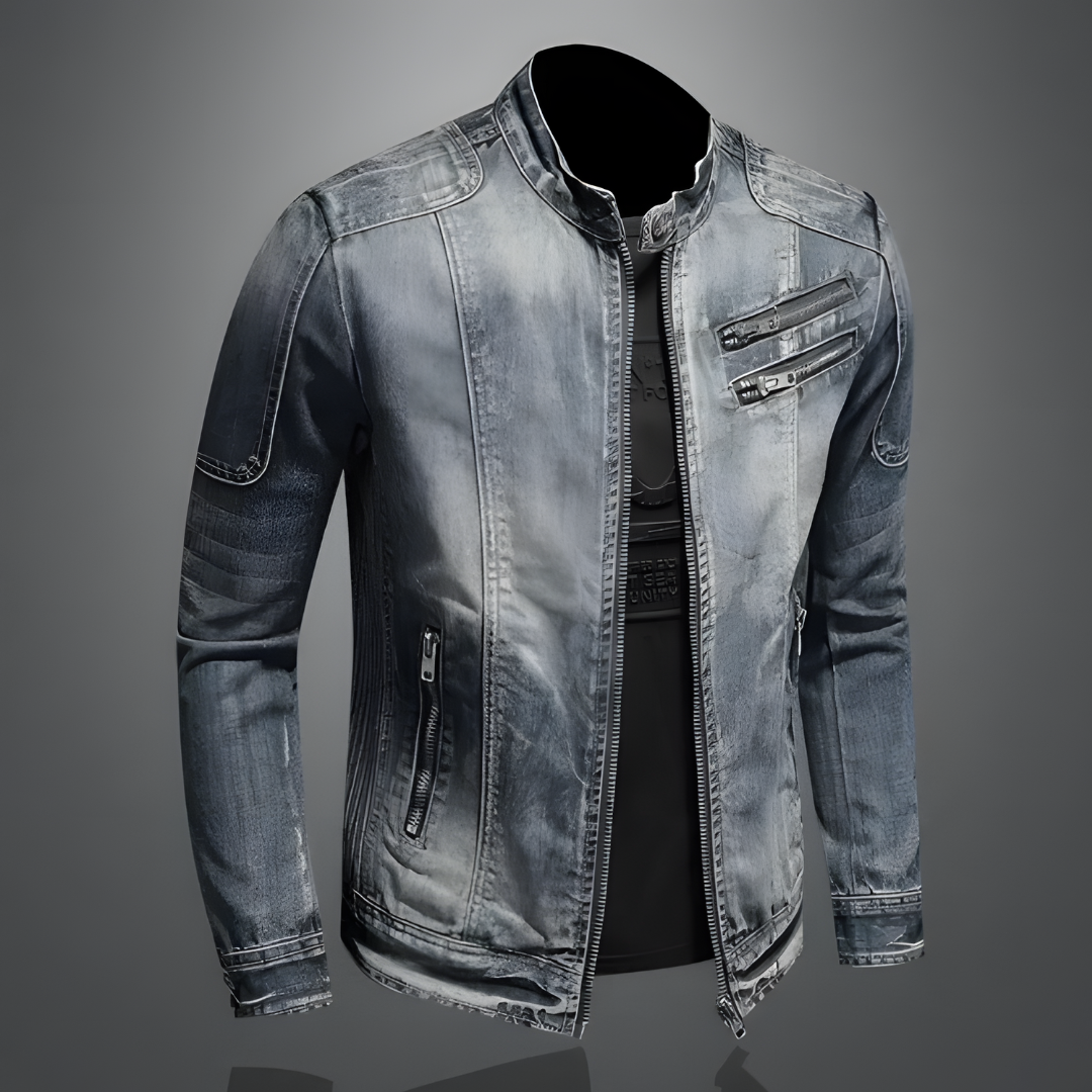 Elio Men's Denim Jacket | Classic Casual Jean Jacket for Men | Everyday Streetwear & Smart Casual Outerwear
