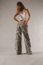 Bethanny Women's Camouflage Cargo Pants | Relaxed Fit Camo Trousers for Women | Streetwear & Casual Everyday Wear