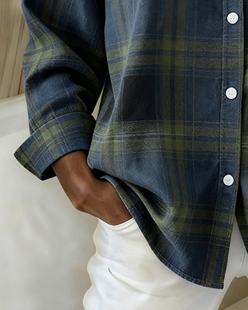 Houndstooth Women's Checked Knit Jacket | Notched Lapel Casual Cardigan Jacket for Women