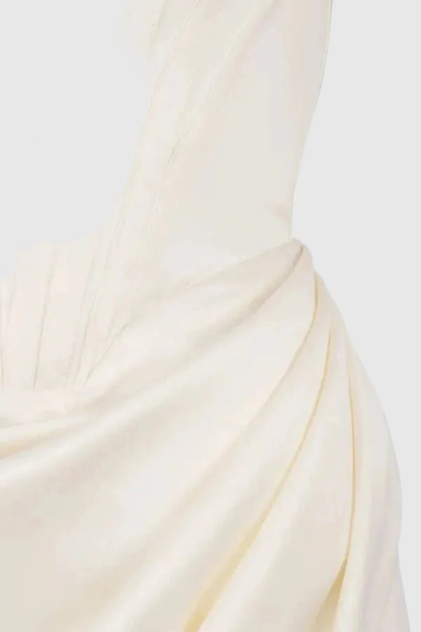 Lexana Women's Off Shoulder Corset Midi Dress | Wrap Split Going Out Dress | Evening & Occasion