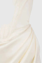Lexana Women's Off Shoulder Corset Midi Dress | Wrap Split Going Out Dress | Evening & Occasion