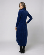 Veloria Women's Velvet Midi Dress with Pockets | Elegant Formal Occasion Dress for Women