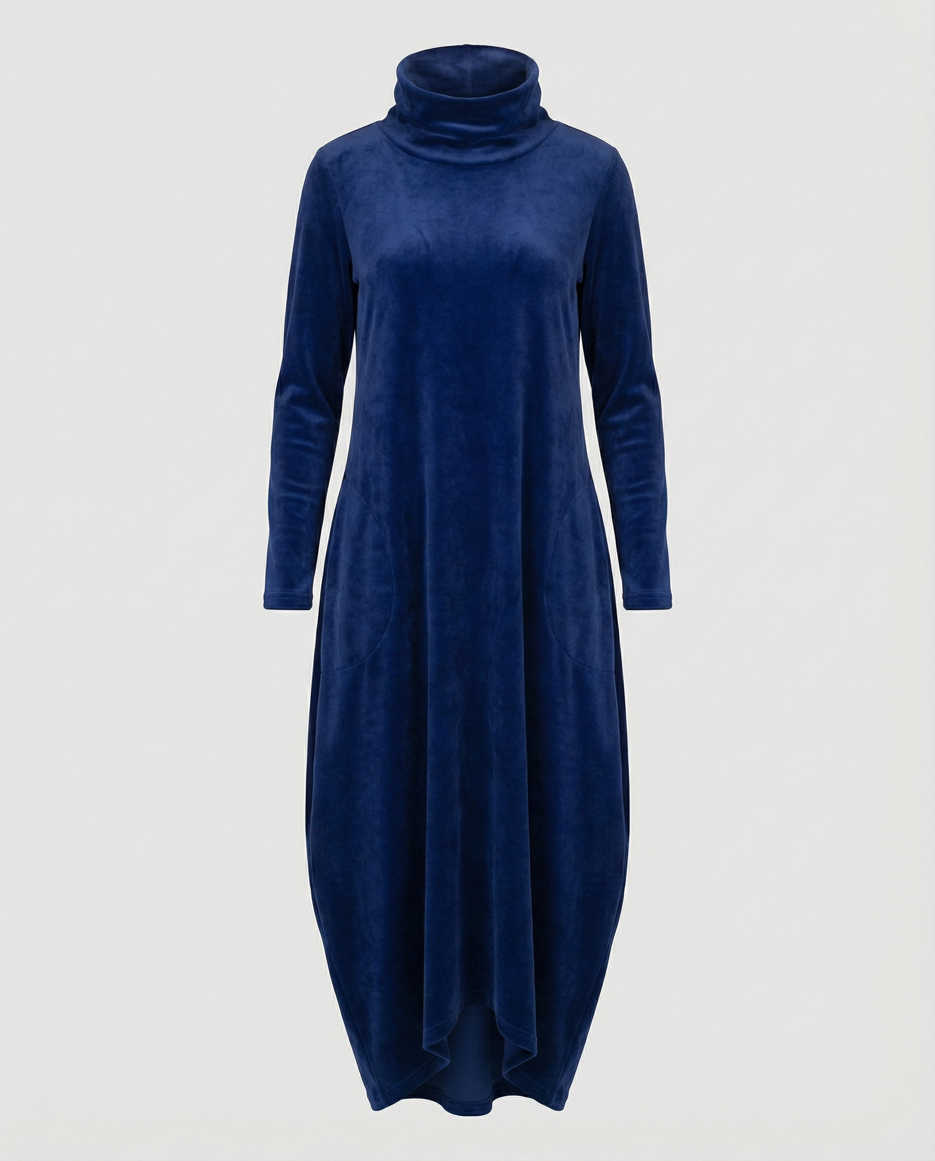 Veloria Women's Velvet Midi Dress with Pockets | Elegant Formal Occasion Dress for Women