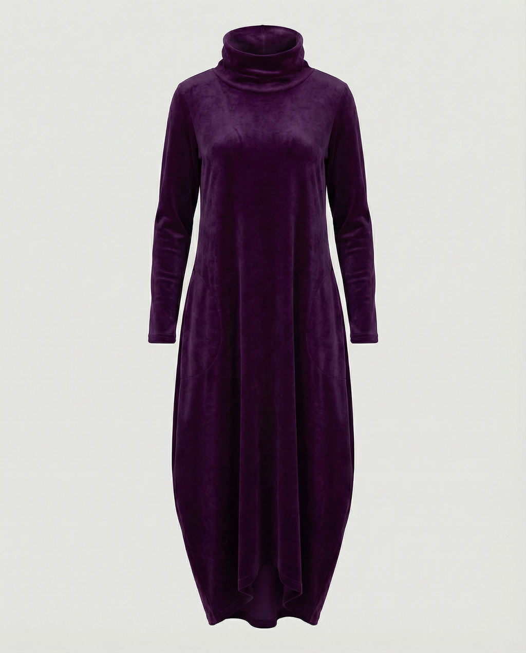 Veloria Women's Velvet Midi Dress with Pockets | Elegant Formal Occasion Dress for Women