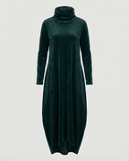 Veloria Women's Velvet Midi Dress with Pockets | Elegant Formal Occasion Dress for Women