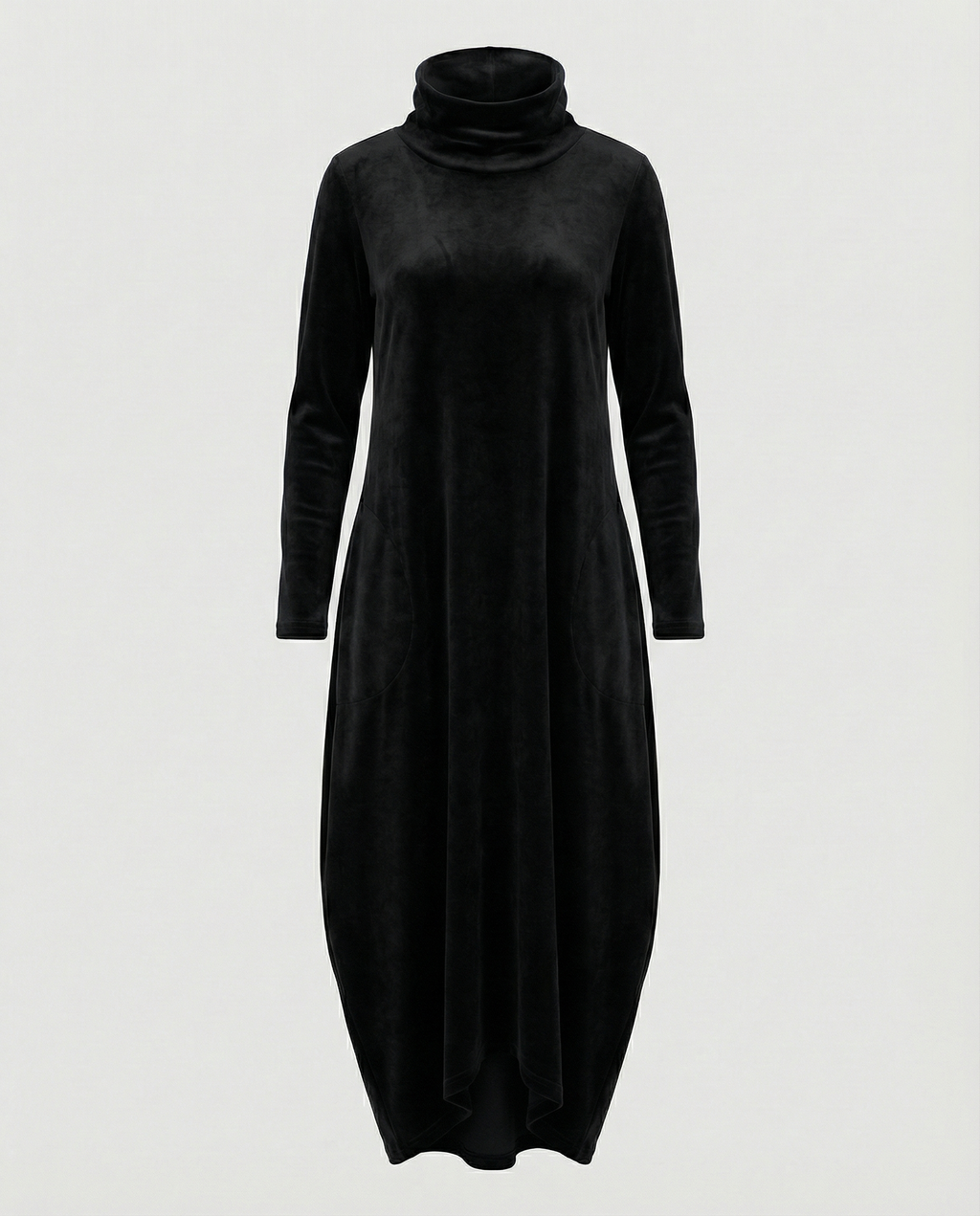 Veloria Women's Velvet Midi Dress with Pockets | Elegant Formal Occasion Dress for Women