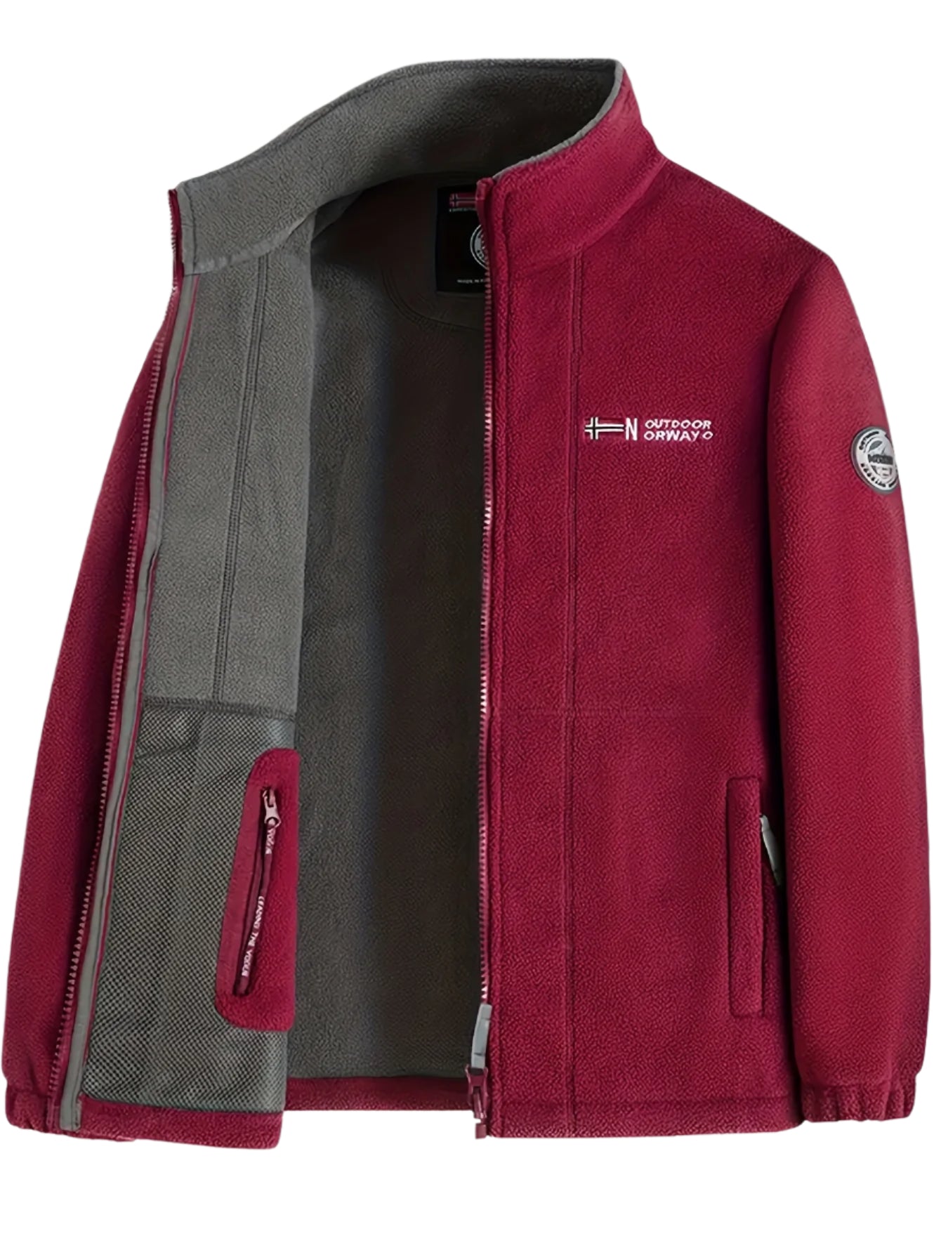 Julius Veste Polaire Outdoor Homme – Soft, Warm & Light with Protective Collar