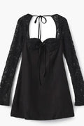 Louise Lace Charm Women's Chiffon Lace Mini Dress | Going Out Party Dress | Evening & Smart Casual