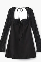 Louise Lace Charm Women's Chiffon Lace Mini Dress | Going Out Party Dress | Evening & Smart Casual