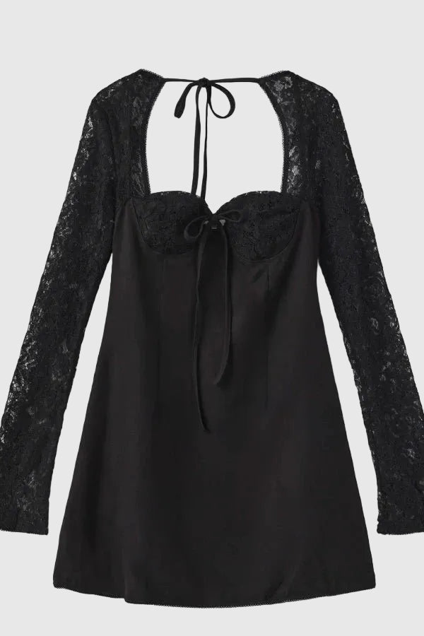 Louise Lace Charm Women's Formal Evening Dress | Elegant Lace Occasion Gown for Women | Wedding Guest & Black Tie Event Wear