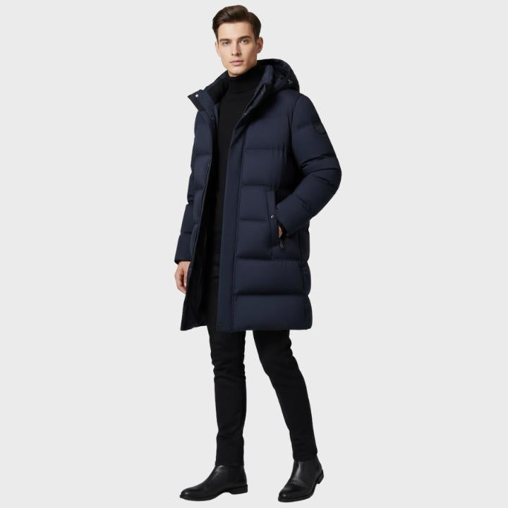 Men’s Insulated Hooded Winter Parka Waterproof Thermal Coat