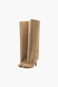 Mela Women's Suede Heeled Boots | Luxury Block Heel Ankle Boots for Women | Smart Casual & Evening Footwear